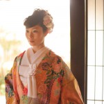 色打掛けでの結婚写真作品