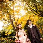 紅葉の結婚写真